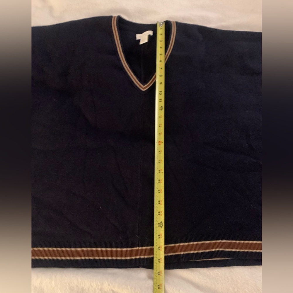 House of Harlow 1960 Navy Boho Poncho One Size - Picture 13 of 15